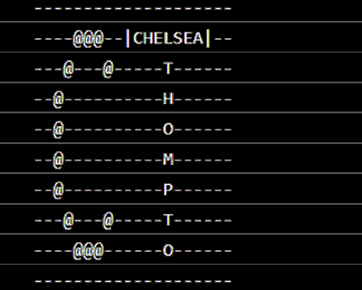 Image depicting am ascii design of the initials 'CT' in white text on a black background.